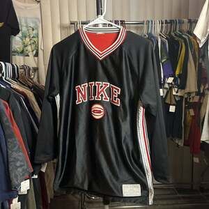 Vintage Nike Jersey Baller Supreme Reversible Basketball Shirt Red Black